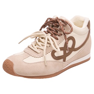 星期六德训鞋女2025冬季新款加绒棉鞋内增高运动鞋巨好看阿甘板鞋