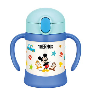 新到货 日本膳魔师米妮米奇儿童吸管保冷保温杯FJL/FJT250/350ml