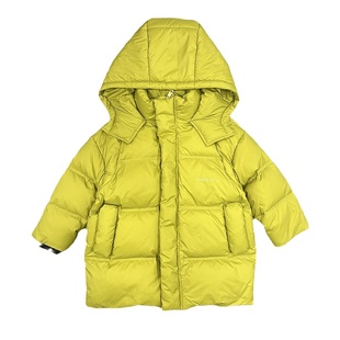 高端儿童中长款羽绒服2024中大男童女童加厚外套滑雪服三防极寒冬