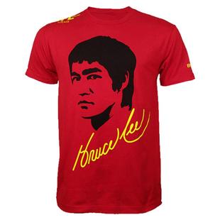 李小龙截拳道MMA综合格斗武术功夫运动UFC纯棉圆领T恤泰拳击服男