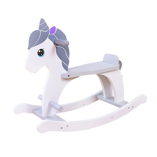 木马儿童摇摇马实木婴儿宝宝玩具木质摇椅大人可坐一周岁生日礼物