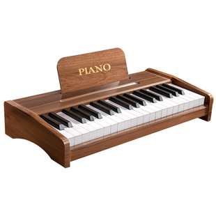 儿童木质小钢琴玩具初学电子琴小男女孩宝宝婴幼周岁生日新年礼物