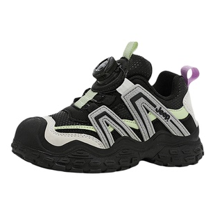 JEEP吉普童鞋男童鞋子2025春秋新款皮面防水儿童运动鞋男孩跑步鞋