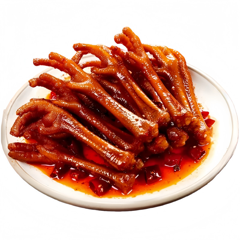 油小卤麻辣土鸡爪香辣凤爪熟食解馋抖音同款解腻老卤鸡爪网红零食