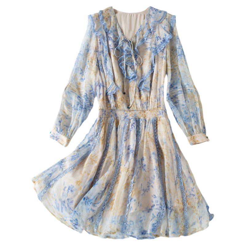 高端气质真丝桑蚕丝高端气质长裙