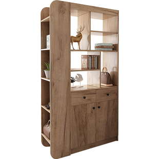 进门玄关鞋柜实木隔断柜现代简约定制门厅柜北欧风双面客厅间厅柜