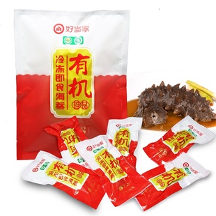 好当家即食海参500g 8-12头蒸制有机刺参袋装孕妇非干货深海底播