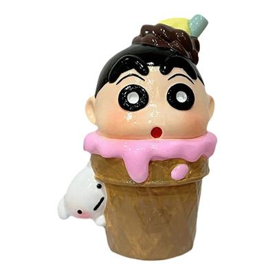 蜡笔小新系列石膏娃娃涂色中号3d立体手工diy彩绘涂鸦摆件摆地摊