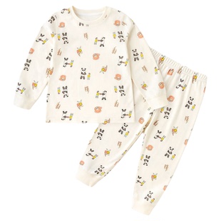 【100%棉】嘟嘟家宝宝秋衣套装纯棉保暖内衣秋冬儿童秋裤男童女童