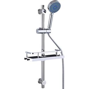 免打孔304不锈钢淋浴升降杆花洒支架浴室淋雨喷头底座调节固定杆