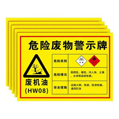 废机油标识牌瑞客来祥储存间