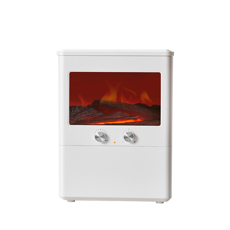 olayks立时加湿器家用静音卧室小型桌面孕妇婴儿空气客厅喷雾火焰