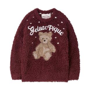 gelato pique25秋冬新品儿童睡衣半边绒小熊套头衫圣诞PKNT255447