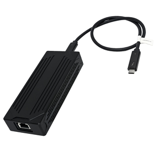 GRIS 霹雳雷电Thunderboit3万兆网卡兼容USB4.0台式机带风扇AQC107+JHL6340笔记本10Gbps电脑不支持Type-C3.2