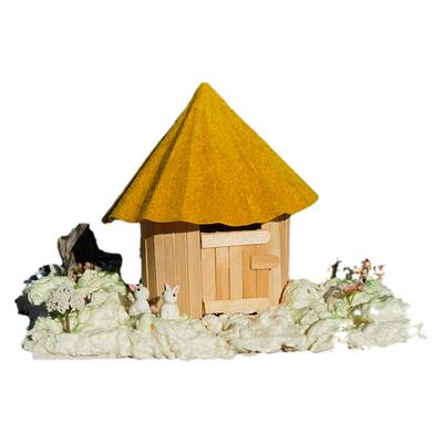 半地穴式圆形房屋diy手工材料包