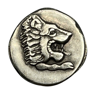 狮头阿弗洛狄特金牛座天秤座复刻古希腊银币纯银古币戒指吊坠订制