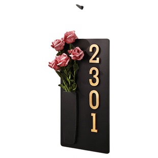 门牌号码牌家用定制高级感入户门号小区住宅公寓一梯一户家庭玄关墙面装饰贴新房大门乔迁仪式感挂件磁吸房号