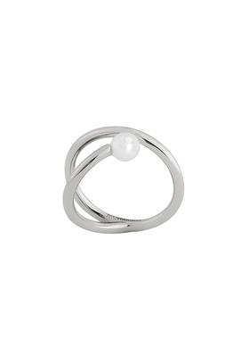 ins潮风小众设计缠绕珍珠戒指