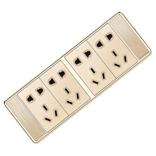 118型开关插座面板多孔15十五6六9九孔插座12二3三四4位家用墙式