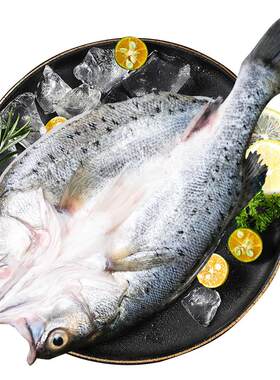 鸿顺去麟去腮去内脏海鲈鱼