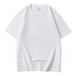 MUDO100%新疆长绒棉230G重磅全棉T恤衫纯色百搭短袖男女夏季