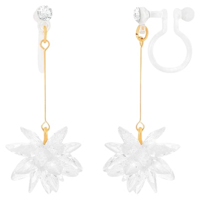 OSEWAYA立体雪花水晶超闪耳钉