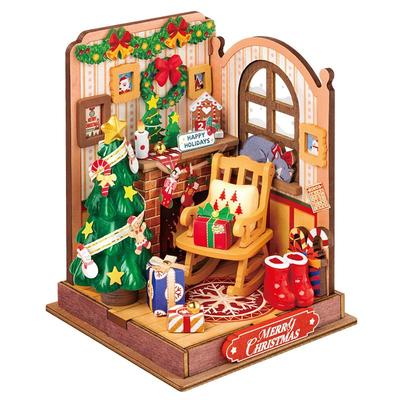 rolife若来DIY手工小屋圣诞迷你微缩模型立体拼图拼装积木礼物女