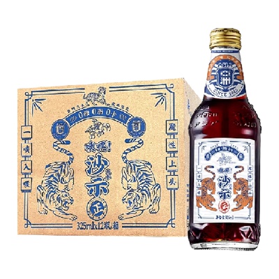 亚洲无糖噢嘿沙示汽水325ml*12瓶