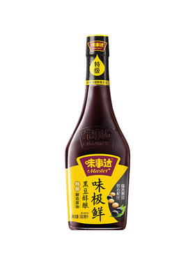 味事达黑豆醇酿味极鲜380mL特级酿造酱油凉拌炒菜提鲜调味料品