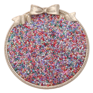 2-4mm超优仿玉石冰种奶油米珠散珠子手工diy古风流苏发簪材料配件