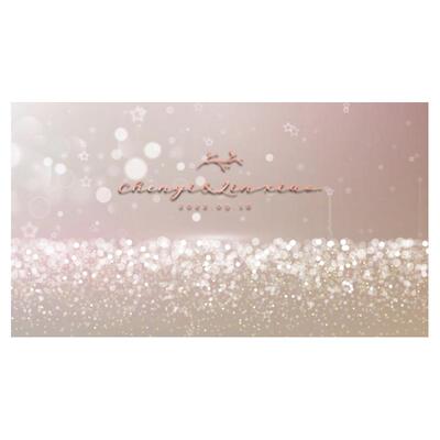 高端创意婚礼主题logo名字设计婚庆LED大屏幕动态背景视频定制作