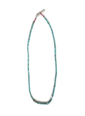 简约天然蓝松石S925纯银锁骨链串珠欧美冷淡风小众高级设计颈链女