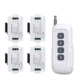 门禁系统栏栅门人行翼闸无线遥控开关1控多路12-24V直流电压通用