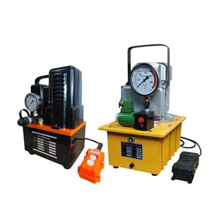 超高压电动泵站电磁阀带脚踏油压机液压机QQ700小型电动液压油泵