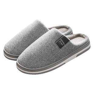 棉拖鞋男士2026新款冬季室内家居鞋防滑加绒大码保暖老人拖鞋男款