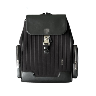 日默同款商务双肩背包大容量旅行电脑背包真皮休闲包男女款双肩包