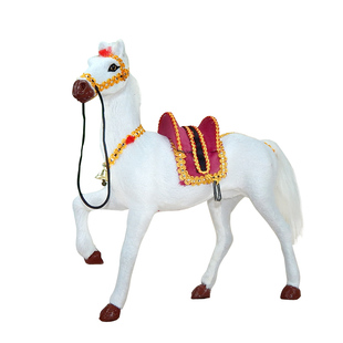 仿真马模型摆件仿真马工艺品假马道具玩具马骏马仿真小马白马模型