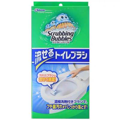 庄臣朴房原装自带清洁剂马桶刷