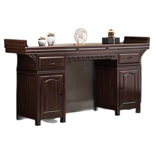 新中式紫金檀木实木中堂四件套农村条案供桌香案家用香火佛桌神台