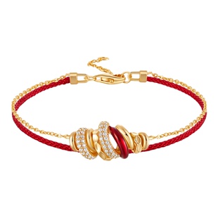 JAY红运新年系列925银红绳手链本命年首饰过年春节手饰新年礼物