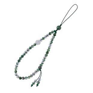 琼睿原创水晶手机链天然粉紫黄水晶手机挂绳短款手腕挂饰男女吊坠高档白水晶手机链挂件串珠挂绳精致挂件送礼