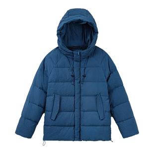 马登工装美式泡泡纱羽绒服90白鸭绒高蓬松度肌理感连帽外套男秋冬