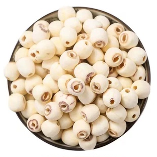 天然去芯新货白莲子磨皮去通芯干货500g散装包邮白莲湘莲无硫