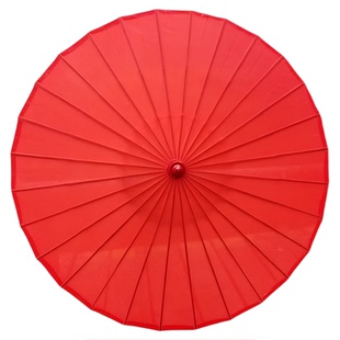 春行舞蹈道具伞绸布油纸伞红色竹木古风古典舞跳舞表演演出专用伞