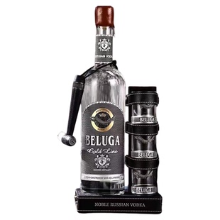 白鲸Beluga【原瓶进口】黑山共和国金银鲟鱼伏特加洋酒庆典礼盒