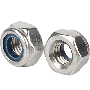 镀锌自锁防松螺母防滑螺帽锁紧六角螺丝帽M2M3M4M5M6M8M10M12-M20