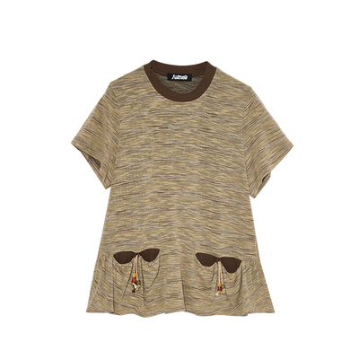 【现货】AUBRUINO 26SS 口袋装饰T恤 DOUBLEBOO