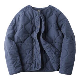 NBW秋冬内胆棉衣无领外套阿美咔叽工装夹克日系保暖加棉服M65厚潮