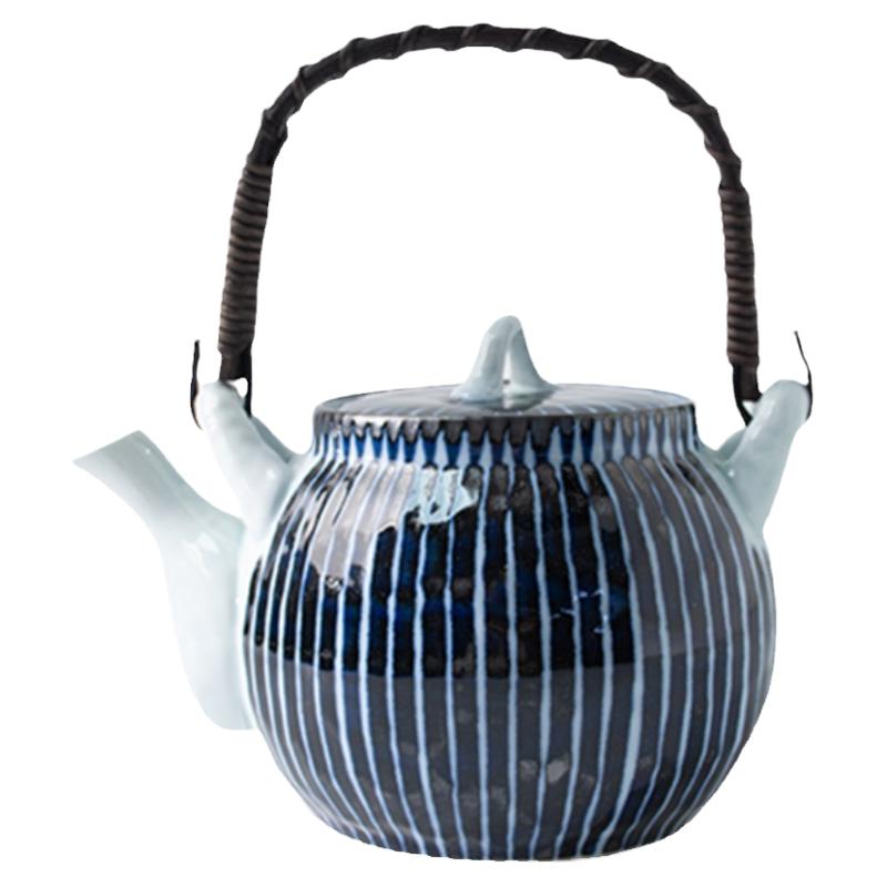 波佐见烧茶壶复古日式提梁茶器