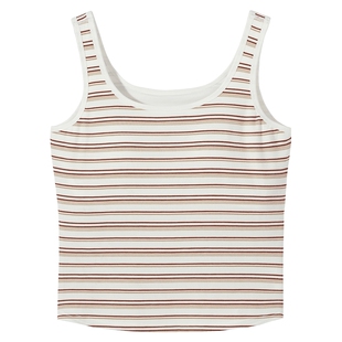 热风吊带直筒型2026年春季新款女士带胸垫一体式背心可外穿背心